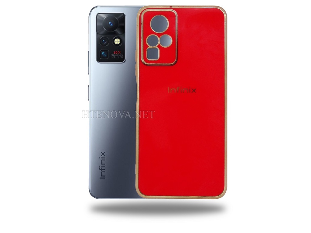 [PO29BiZROX-10-4] Infinix Zero X Soft Silicone Chrome Case (Archive by Muneeb old pouch ids) (RED)
