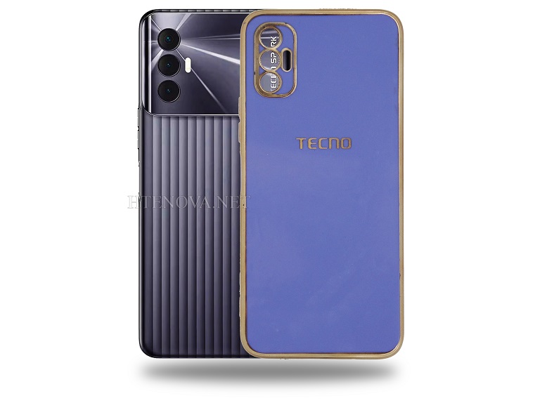 Tecno Spark 8P Soft Silicone Chrome Case (Archive by Muneeb old pouch ids)