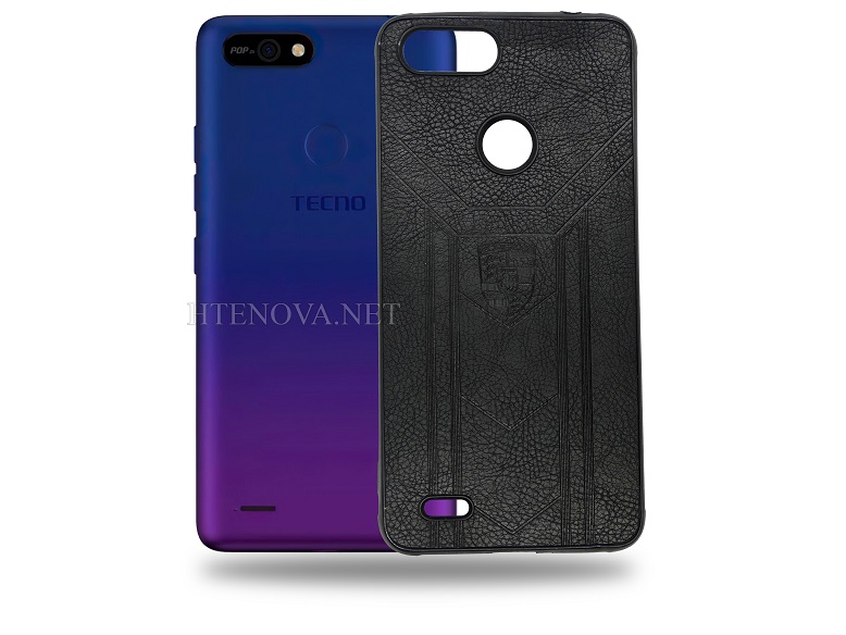 [PO18BTPOP2F-1-2] Tecno POP 2F Leather Back Case (Archive by Muneeb old pouch ids) (BLACK)
