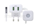 [C1C3M1AWA-7] Micro Charger With 2 Extra USB Ports AWA Multi Function(4.5A)