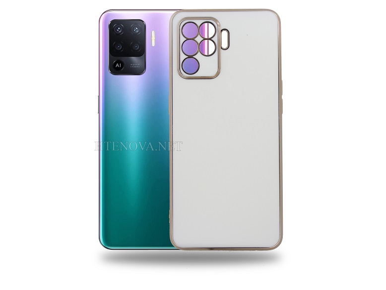 OPPO F19 Pro Soft Silicone Chrome Case