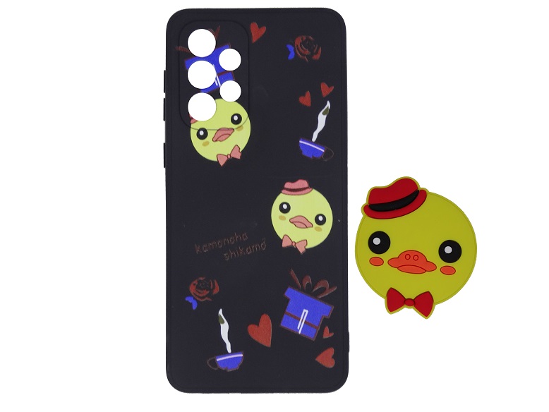 Samsung A33 Pop Socket Kitty Case  (Archive by Muneeb old pouch ids)