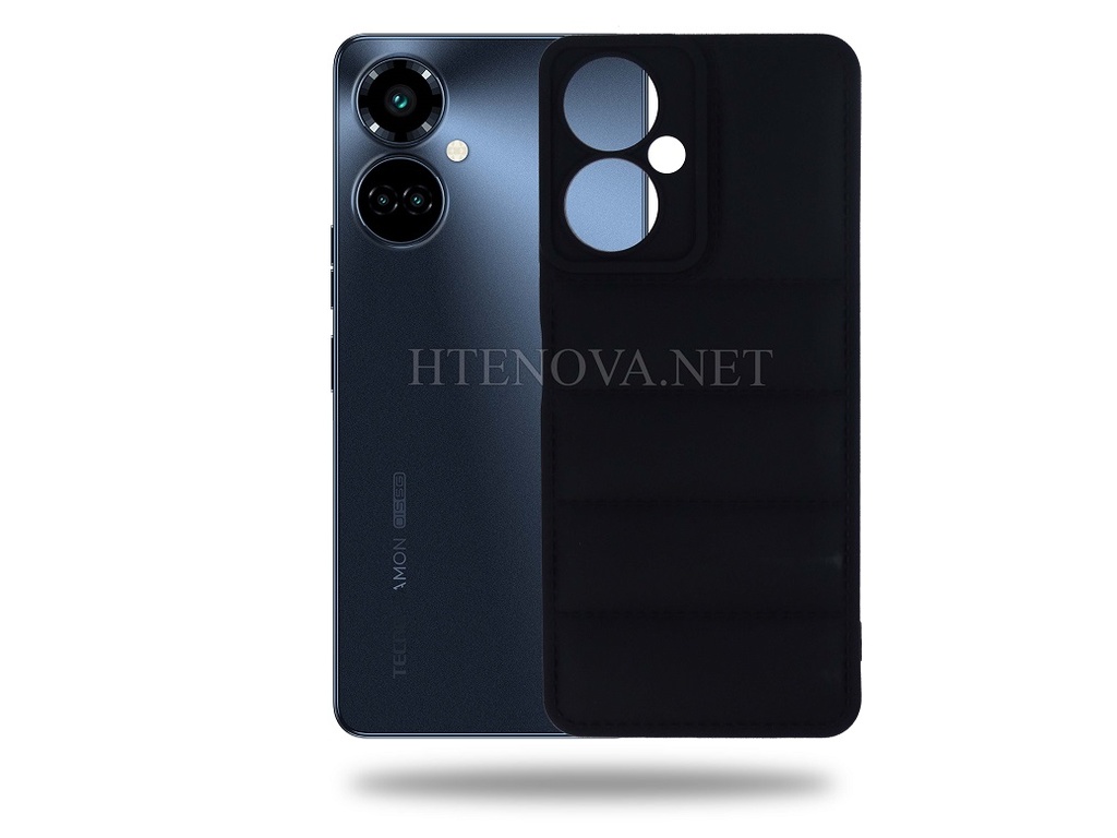 [PO14BTCMN19-13-2] Tecno Camon 19 Camera Protection Soft Silicone Back Case (BLACK)