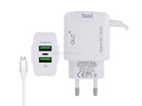 [C1C3M1GLC-4]  Micro Charger With 2 Extra USB Ports GLC C17