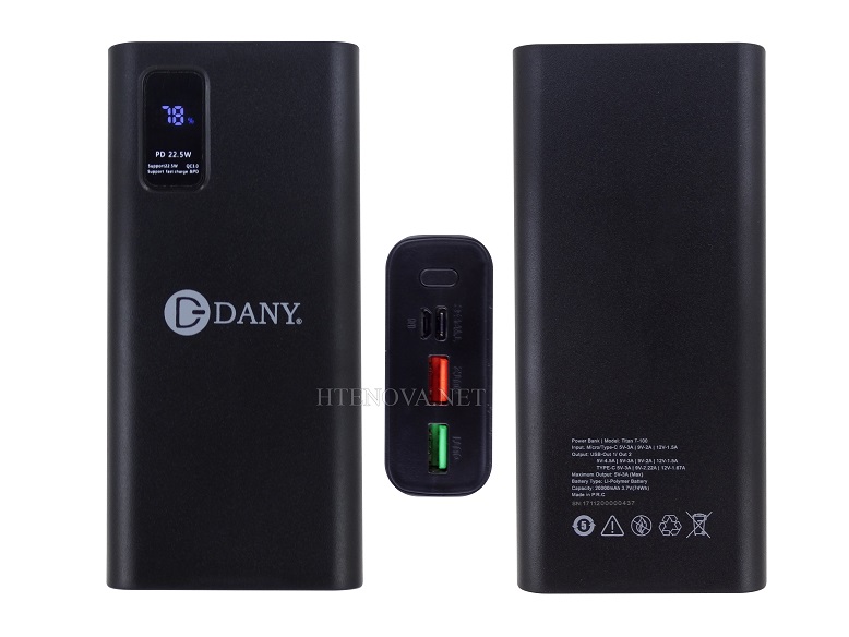 [PB20D-2] 20000mAh Power Bank Dany T-100  TiTAN