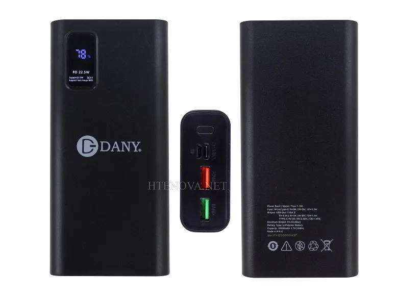 [PB20D-2] [PB20D-2] 20000mAh Power Bank Dany T-100  TiTAN
