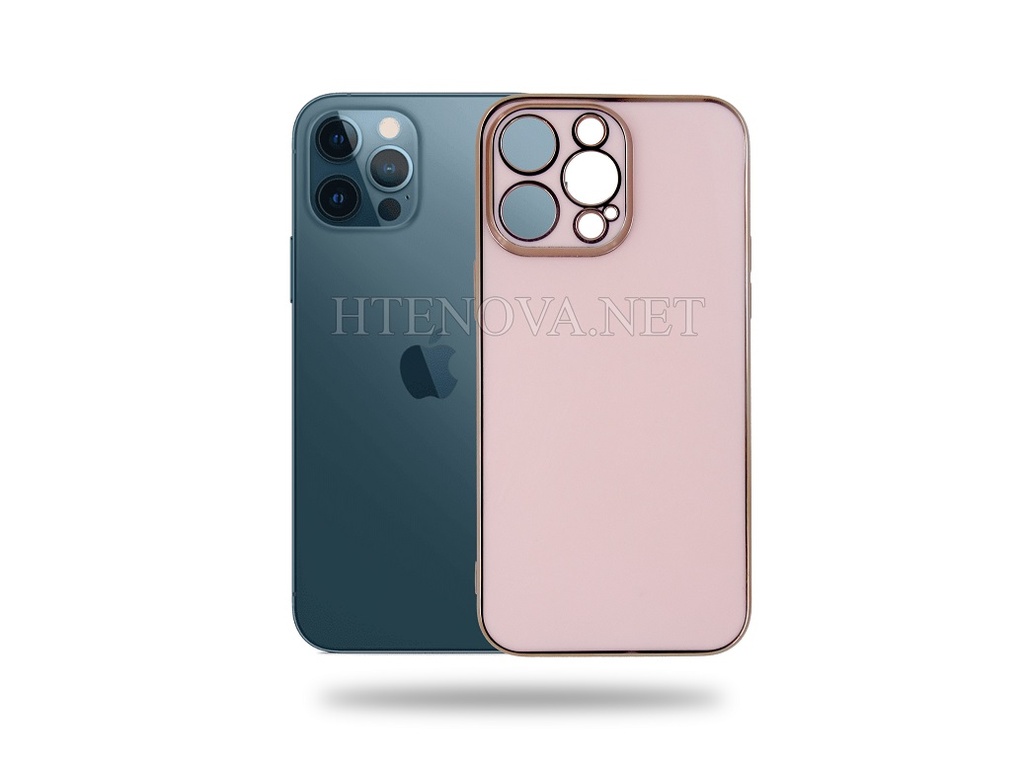 [PO29BiP12PMX-10-22] iPhone 12 Pro Max Back Chrome Case (Archive by Muneeb old pouch ids) (BABY PINK)