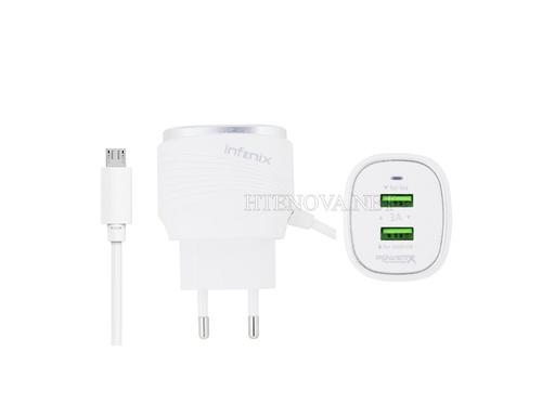[C1C3M1i-3] Micro Charger with 2 Extra USB Port Infinix PX-308