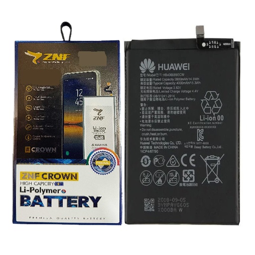[BTHUY7PM(19)-25] Huawei Y(7) Prime (2019) Battery ZNF (HB406689ECW)