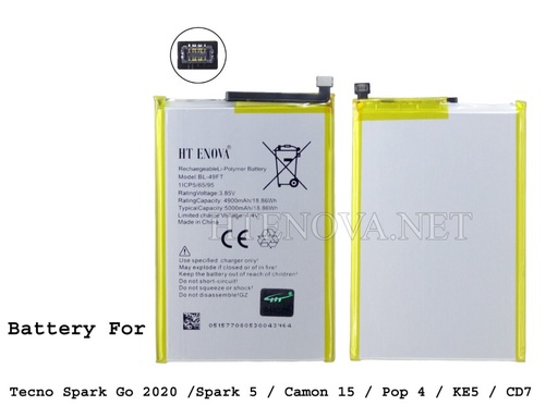 [BT 49FT-10] Tecno POP 4 Battery HT ENOVA