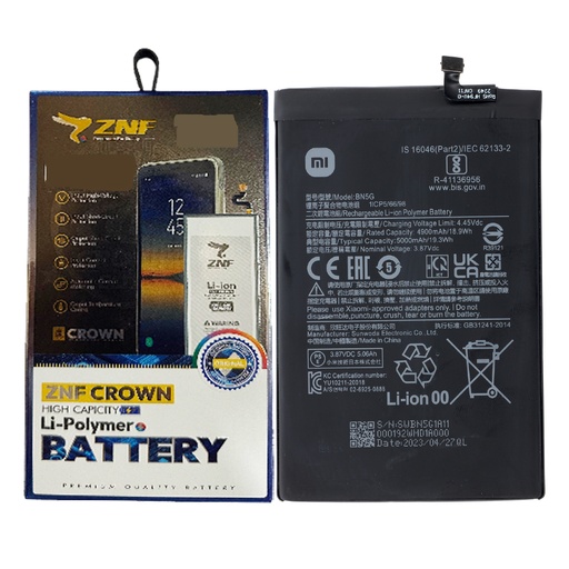 [BTMiBN5G-25] Redmi (10)A Battery ZNF (BN5G)
