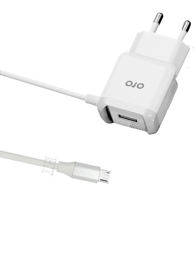 [C1C2M1AR-8] Micro Charger With Extra 1 USB Port OR-63