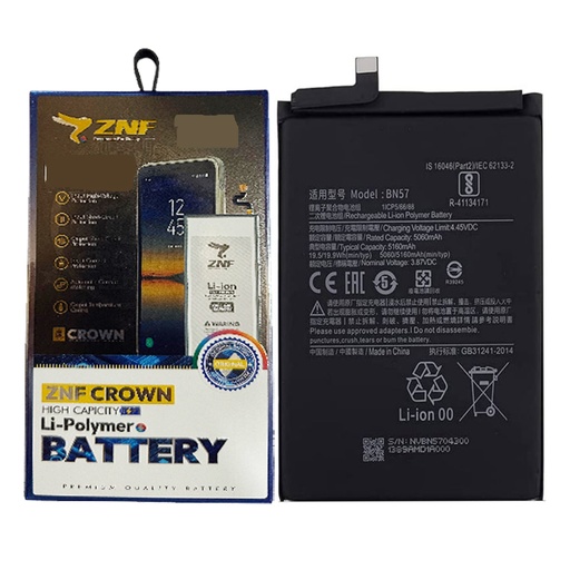 [BTMiBN57-25] Poco (X3) Battery ZNF (BN57)
