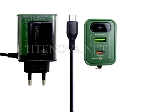 [C1C3M1.T2.S2HH-1] Micro Data Charger PD+USB PORT DiMOND HH