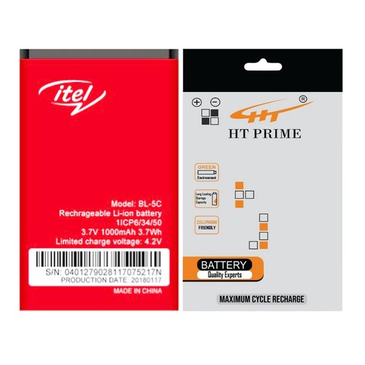 [BTiT5C-15] itell (5)C Battery HT Prime (BL-5C)