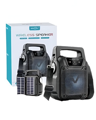[MD2LM4B-88]  Bluetooth MP3 Player Speaker 4" WITH SOLAR SUPPORT GTS-1767