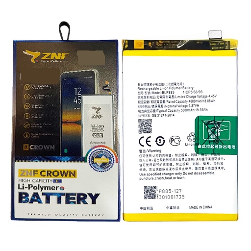 [BTOA76-25] Oppo A(76) Battery ZNF (BLP885)
