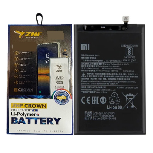 [BTMiBN51-25] Redmi (8)A Battery ZNF (BN51)