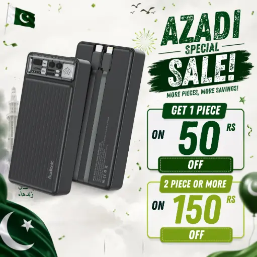 [PB20AD-3] FAST CHARGING POWER BANK AUDIONIC 20000 MAH S-230 pro