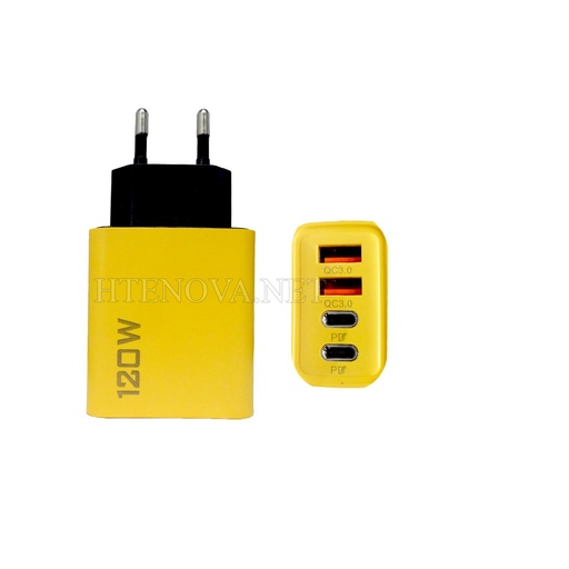 [C1A4T.S2LM-1] [C1A4T.S2LM-1] PD AND USB (4) PORT CHARGING ADAPATER 120W