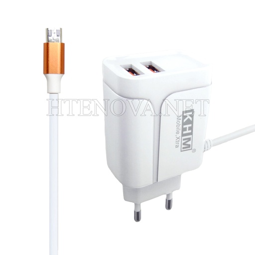 [C1C3M1KHM-3] MICRO CHARGER WITH 2 USB PORTS KHM M45