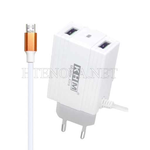 [C1C3M1KHM-4] MICRO CHARGER WITH 2 USB PORTS KHM M70