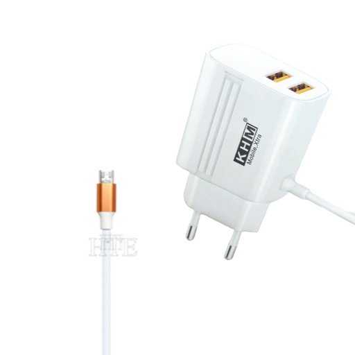 [C1C3M1KHM-6] MICRO CHARGER WITH 2 USB PORTS KHM M14 