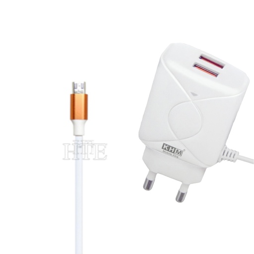 [C1C3M2KHM-1] MICRO CHARGER WITH 2 USB PORTS KHM M50