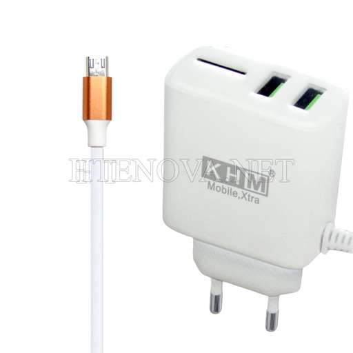 [C1C3M2KHM-2] MICRO CHARGER WITH 2 USB PORTS KHM M80
