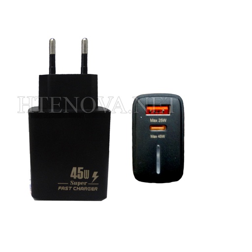 [C1A2T.S2LM-7] PD & USB Port Fast Adapter 45W 