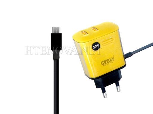 [C1C3M1KHM-8] [C1C3M1KHM-8] MICRO CHARGER WITH 2 USB PORTS KHM M76