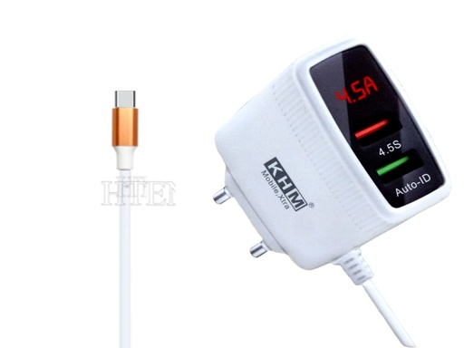 [C1C3T2KHM-4] [C1C3T2KHM-4] TYPE-C CHARGER WITH 2 USB PORTS KHM M99 