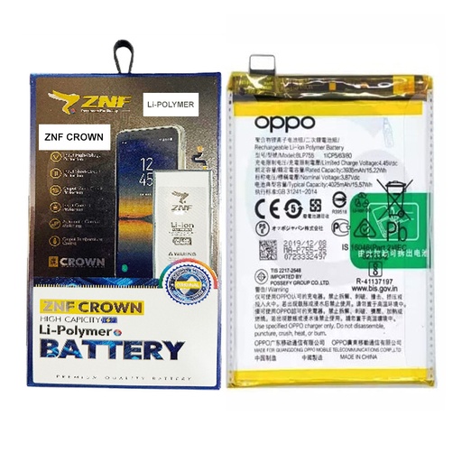 [BTORN3PR-25] Oppo Reno (3) Pro Battery ZNF (BLP755)