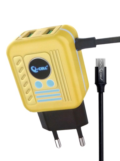 [C1C3M1LM-14] MICRO CHARGER WITH 2 USB PORTS J-Cell J-215