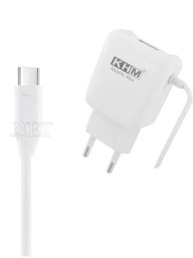 [C1C2T1KHM-2] TYPE-C CHARGER WITH USB PORT LIGHT CHARGER KHM M05