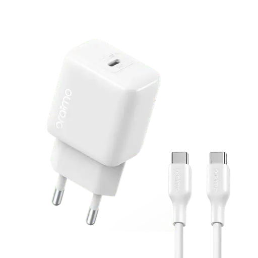 [C1C1T2ORM-1] Fast Charger With Type-C to Type-C Cable PowerCube 202 OCW-5202ECC Oraimo 