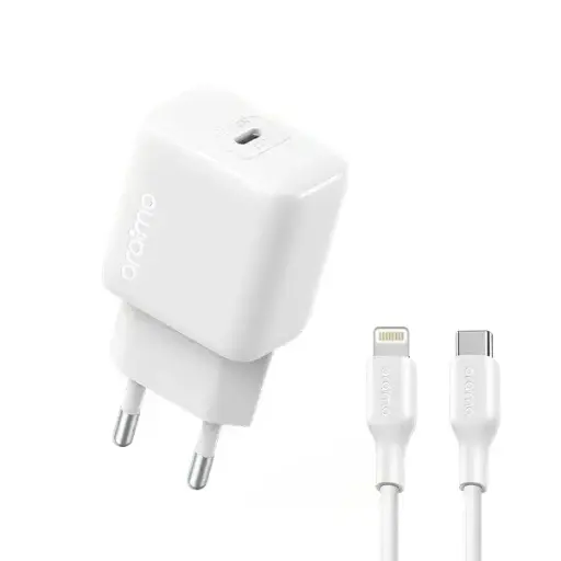 [C1C1L2ORM-2] Fast Charger With Type-C To Lightning Cable POWER CUBE 202 (OCW-5202ECL) Oraimo  