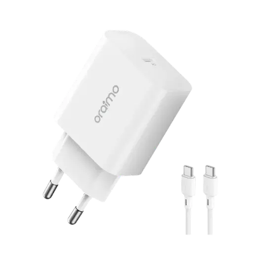 [C1C1T2ORM-2] Fast Charger With Type-C To TYPE-C Cable (OCW-E106S+CC54) Oraimo  