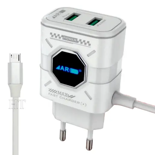 [C1C3M2AR-2] MICRO Fast Charger With 2 EXTRA PORTS SERIES 4  AR-931