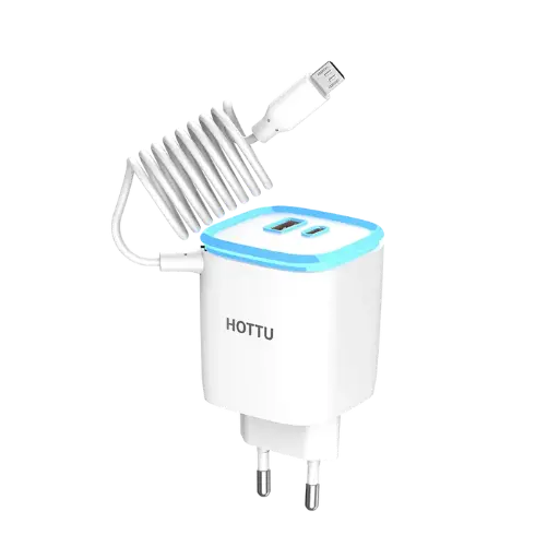 [C1C3M2.S2HTU-1] Micro Charger WITH PD & USB PORT Hottu FC13