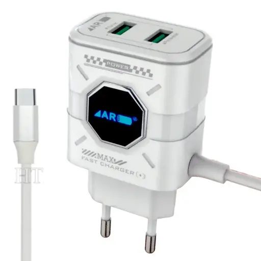 [C1C3T2AR-4] Type-C Fast Charger WITH 2 EXTRA PORTS  AR-931