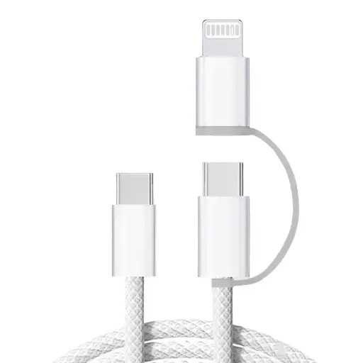 [DCT3L1-1] TYPE (C) TO C WITH IPHONE CHARGING CABLE (60W) 