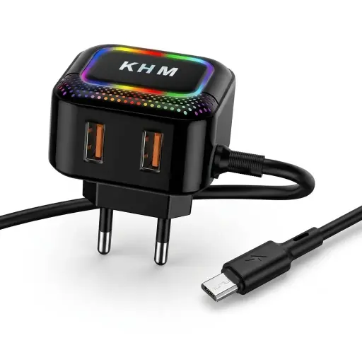 [C1C3M2KHM-5] [C1C3M2KHM-5] MICRO FAST CHARGER WITH TWO EXTRA PORTS (M-82)