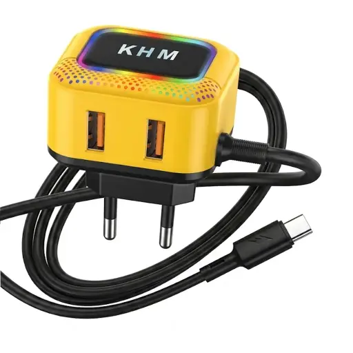 [C1C3T2KHM-6] [C1C3T2KHM-6] TYPE C FAST CHARGER WITH TWO USB PORTS (M-82)