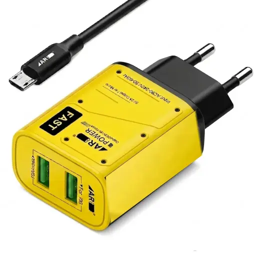 [C1C3M2AR-3] MICRO CHARGER WITH TWO EXTRA PORTS (AR-904)