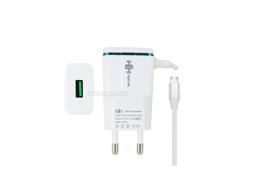 [C1C2M1HH-1] Micro Charger with 1 Extra USB Port HH Hong Kong LED Display