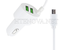 [C2C2M1LM-2] Micro Swift Car Charger with 1 Extra USB Ports 2.4W