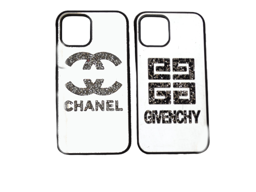 [PO40BiP12PR-1] iPhone 12 Pro Glass Glitter Back Case