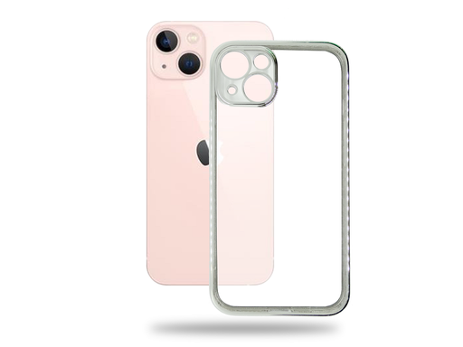 iPhone 13 Soft Silicone Chrome Case