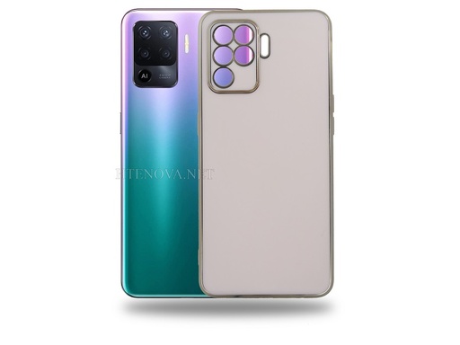 OPPO F19 Pro Soft Silicone Chrome Case